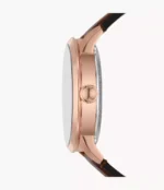 Townsman Automatic Brown Leather Watch - Image 3