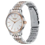 Sonata Poze Quartz Analog White Dial Two Toned Colour Stainless Steel Strap Watch For Men - Image 3