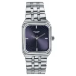 Poze By Sonata Quartz Analog Blue Dial Silver Metal Strap Watch For Men