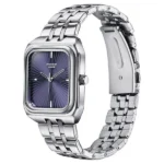 Poze By Sonata Quartz Analog Blue Dial Silver Metal Strap Watch For Men - Image 2