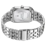 Poze By Sonata Quartz Analog Blue Dial Silver Metal Strap Watch For Men - Image 4