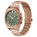 Poze By Sonata Quartz Analog Green Dial Rose Gold Metal Strap Watch For Men - Image 3