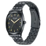 Poze By Sonata Quartz Analog Black Dial Black Metal Strap Watch For Men - Image 2