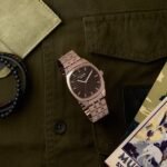 Poze By Sonata Quartz Analog Grey Dial Rose Gold Metal Strap Watch For Men