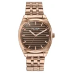 Poze By Sonata Quartz Analog Grey Dial Rose Gold Metal Strap Watch For Men - Image 2