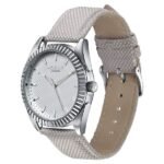 Poze By Sonata Quartz Analog White Dial Grey Nylon Strap Watch For Men - Image 2