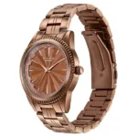 Poze By Sonata Quartz Analog Brown Dial Brown Metal Strap Watch For Men - Image 2