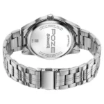 Poze By Sonata Quartz Analog Beige Dial Silver Metal Strap Watch For Men - Image 4