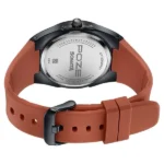 Poze By Sonata Quartz Analog Orange Dial Orange Silicone Strap Watch For Men - Image 3