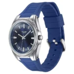Poze By Sonata Quartz Analog Blue Dial Blue Silicone Strap Watch For Men - Image 3