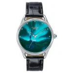 Poze By Sonata Quartz Analog Blue Dial Black Leather Strap Watch For Men