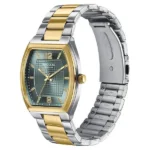 Poze By Sonata Quartz Analog Green Dial Two Toned Metal Strap Watch For Men - Image 2