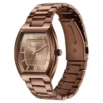 Poze By Sonata Quartz Analog Brown Dial Brown Metal Strap Watch For Men - Image 2