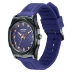 Poze By Sonata Quartz Analog Blue Dial Blue Silicone Strap Watch For Men - Image 2