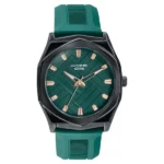 Poze By Sonata Quartz Analog Green Dial Green Silicone Strap Watch For Men