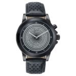 Poze By Sonata Quartz Analog Black Dial Black PU Leather Strap Watch For Men