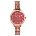 Poze By Sonata Quartz Analog Pink Dial Two Toned Metal Strap Watch For Women - Image 2