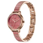 Poze By Sonata Quartz Analog Pink Dial Two Toned Metal Strap Watch For Women - Image 3