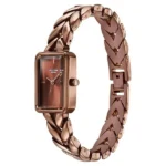 Poze By Sonata Quartz Analog Brown Dial Brown Metal Strap Watch For Women - Image 2