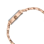 Poze By Sonata Quartz Analog Silver Dial Rose Gold Metal Strap Watch For Women - Image 3