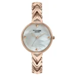 Poze By Sonata Quartz Analog Mother of Pearl Dial Rose Gold Metal Strap Watch For Women