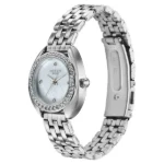 Poze By Sonata Quartz Analog Mother of Pearl Dial Silver Metal Strap Watch For Women - Image 2