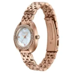 Poze By Sonata Quartz Analog Mother of Pearl Dial Rose Gold Metal Strap Watch For Women - Image 2