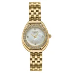 Poze By Sonata Quartz Analog Mother of Pearl Dial Gold Metal Strap Watch For Women