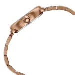 Poze By Sonata Quartz Analog Pink Dial Rose Gold Metal Strap Watch For Women - Image 3