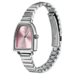 Poze By Sonata Quartz Analog Pink Dial Silver Metal Strap Watch For Women - Image 2
