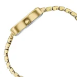 Poze By Sonata Quartz Analog Silver Dial Gold Metal Strap Watch For Women - Image 3