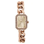 Poze By Sonata Quartz Analog Rose Gold Dial Rose Gold Metal Strap Watch For Women