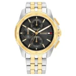Tommy Hilfiger Quartz Multifunction Grey Dial Two Toned Stainless Steel Strap Watch for Men