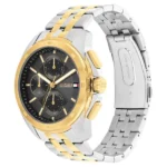 Tommy Hilfiger Quartz Multifunction Grey Dial Two Toned Stainless Steel Strap Watch for Men - Image 2