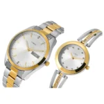 Timex Pairs Silver Round Analog Dial Watch - Image 2