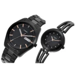 Timex Pairs Black Round Analog Dial Watch - Image 2