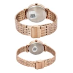 TIMEX Round Brown Dial Analog Pair's Watch - Image 2