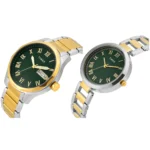 TIMEX Green Round Dial Analog Pair's Watch - Image 3