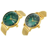 TIMEX Green Round Dial Analog Pair's Watch - Image 3