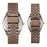 TIMEX Trendline Brown Round Dial Analog Pair's Watch - Image 4