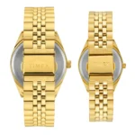 TIMEX Trendline Champagne Round Dial Analog Pair's Watch - Image 4