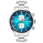 Timex Cosmic Awe Men Chronograph Round Dial Teal Watch