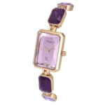 Timex Fria Women Lavender Rectangular Analog Watch