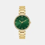 Trendline Women Quartz Green Dial Analog Stainless Steel Watch TWEL18719
