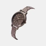 Women Brass Dial & Stainless Steel Bracelet Style Straps Analogue Watch TWEL23903 - Image 2