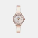 Fria Women Quartz Mother of Pearl Dial Analog Brass Watch TWEL24201