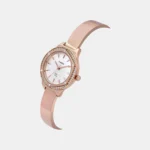 Fria Women Quartz Mother of Pearl Dial Analog Brass Watch TWEL24201 - Image 2