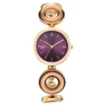 Titan Raga Afterglow Quartz Analog Rose Gold Dial Rose Gold Metal Strap Watch For Women