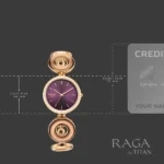 Titan Raga Afterglow Quartz Analog Rose Gold Dial Rose Gold Metal Strap Watch For Women - Image 4