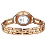 Titan Raga DEC Blaze Quartz Analog Brown Dial Rose Gold Metal Strap Watch For Women - Image 6